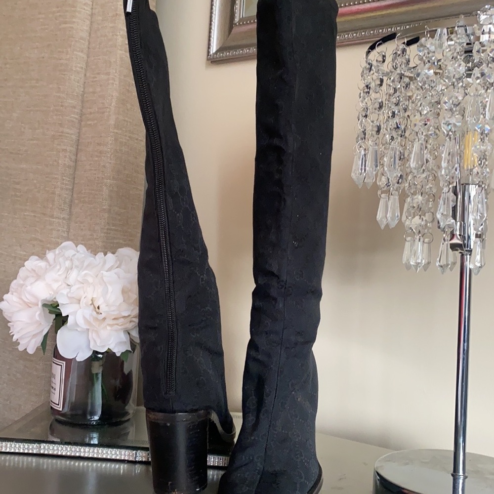 Women’s Gucci Boots-GG Black - Picture 5 of 5